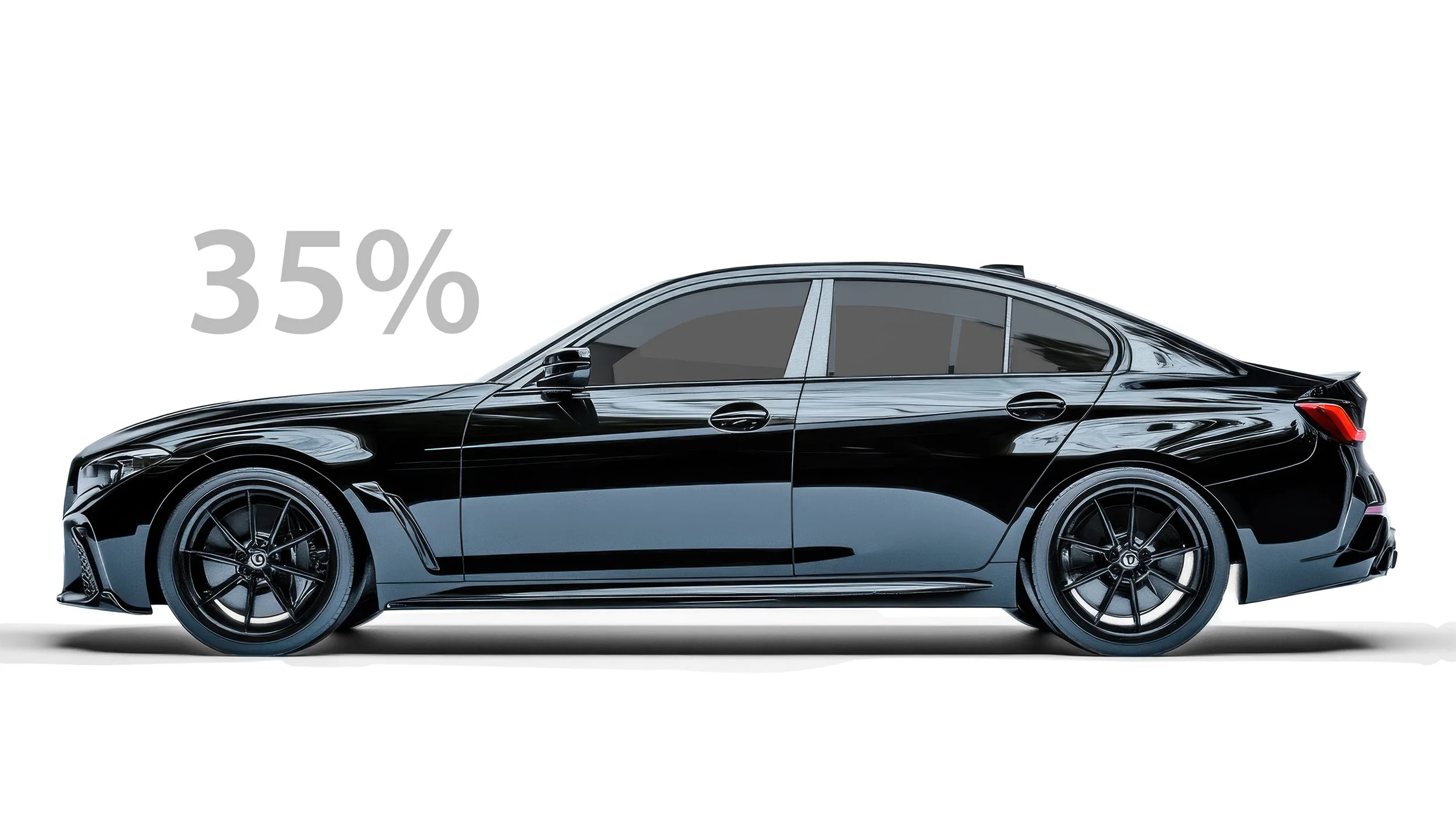 Vehicle with 35% VLT window tint